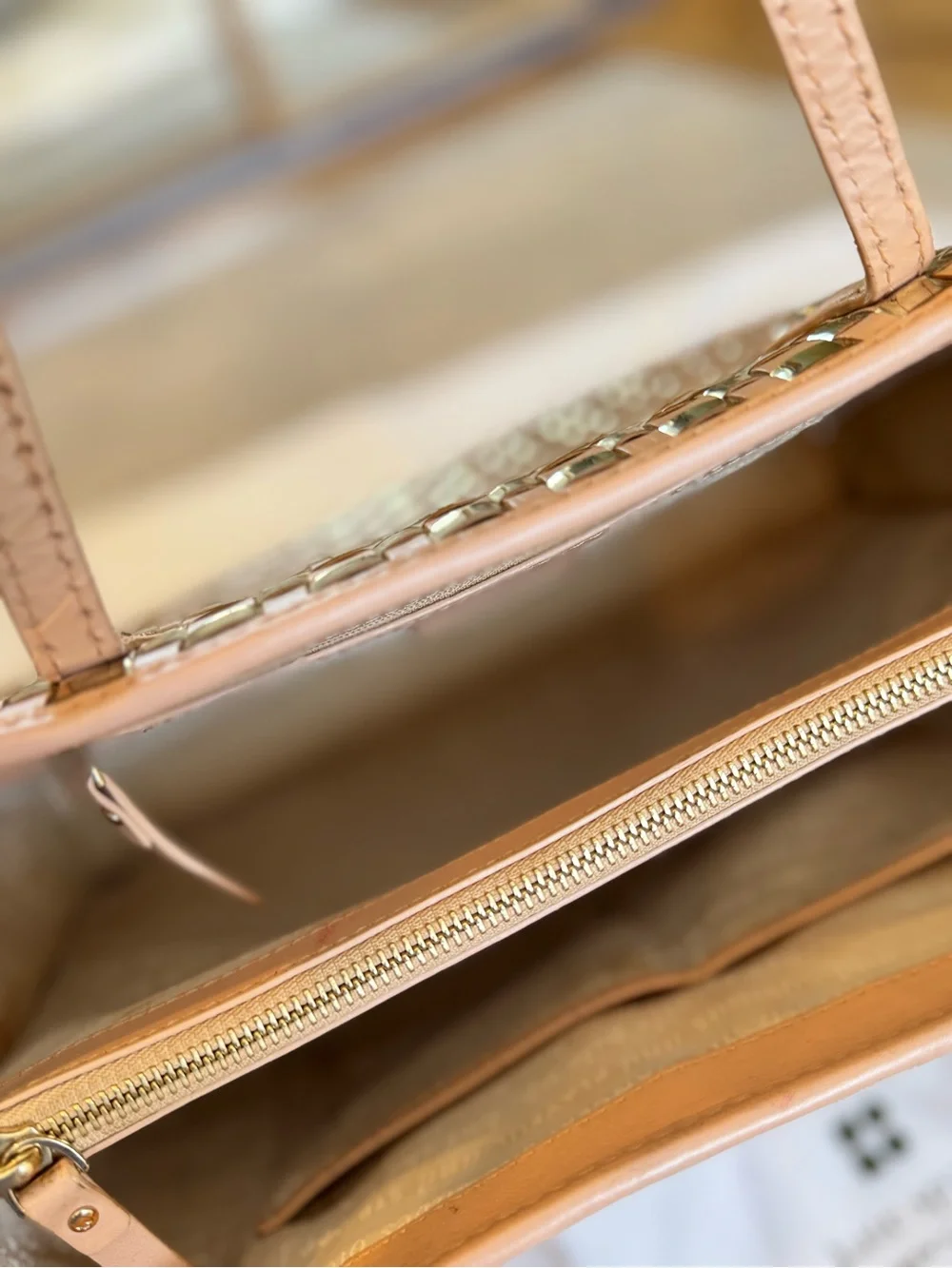 kate spade Quinn Metallic Woven Tote